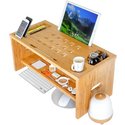 Stand Up Desk Organizer 2-Tier Tray Adjustable Laptop Bed Table