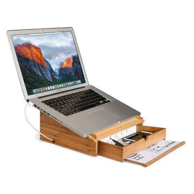 Eco-Friendly Dry Erase Board & Storage Drawer Folding Table For Laptop