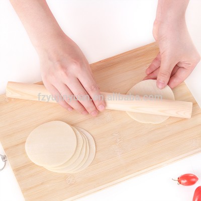 kitchenware noodle wholesale solid wood cheap rolling pins wooden food custom logo child pastry dumpling pizza rolling pin